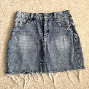 Target Wild Fable Denim Jean Mini Skirt 6